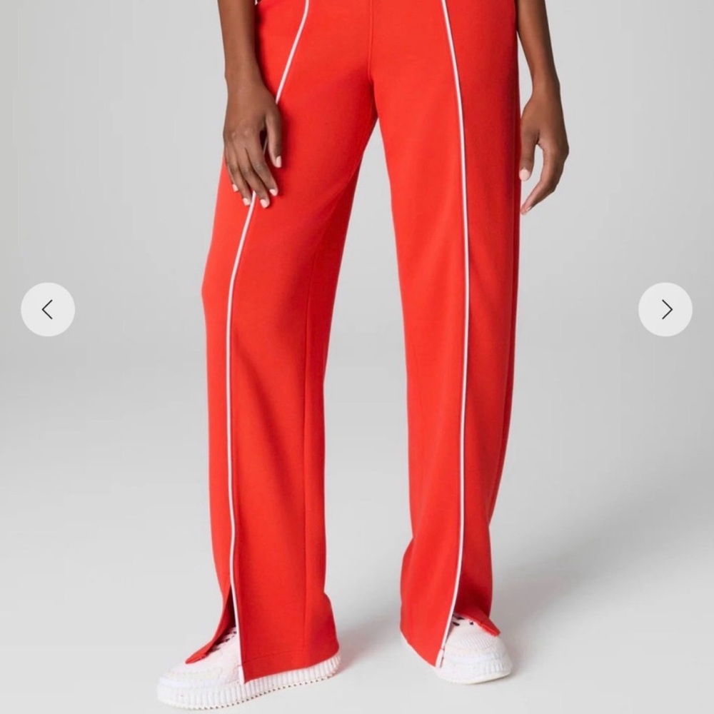 SPANX AirEssentials Pique Straight Leg Track Pants.